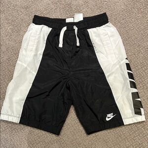 Nike Boys Black and White Shorts